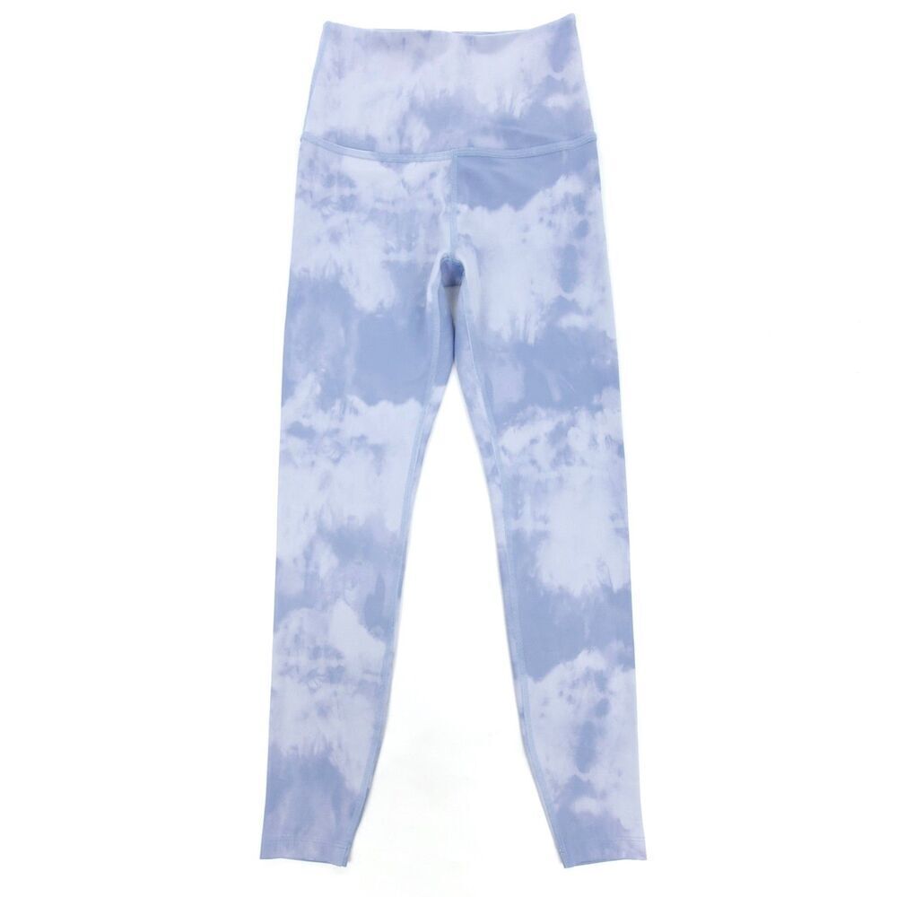 NEW Beyond Yoga Olympus High Waisted Midi Leggings Serene Blue Smoke Clouds XS